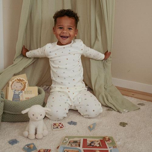 Two-piece pajamas - White - Forest Friends - Forest Treasures