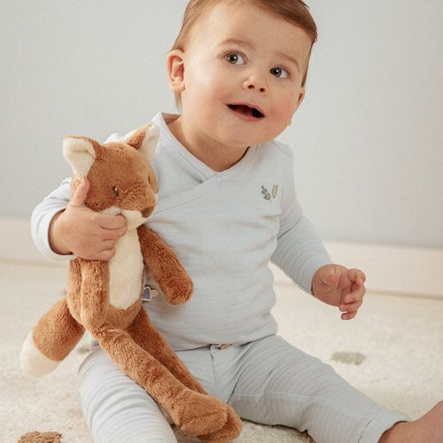 Shirt wrap long sleeve - Blue - Forest Friends