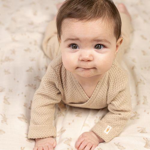 Romper - Sand - Newborn Naturals