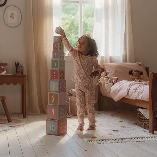 Two -part pajamas - pink - Fairy Garden - Fairy Floral
