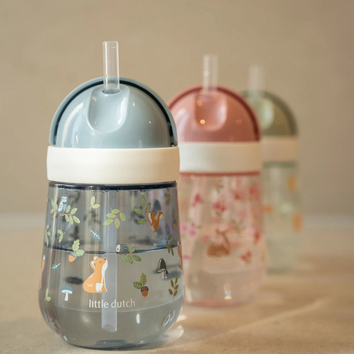 Straw cup 300 ml Forest Friends
