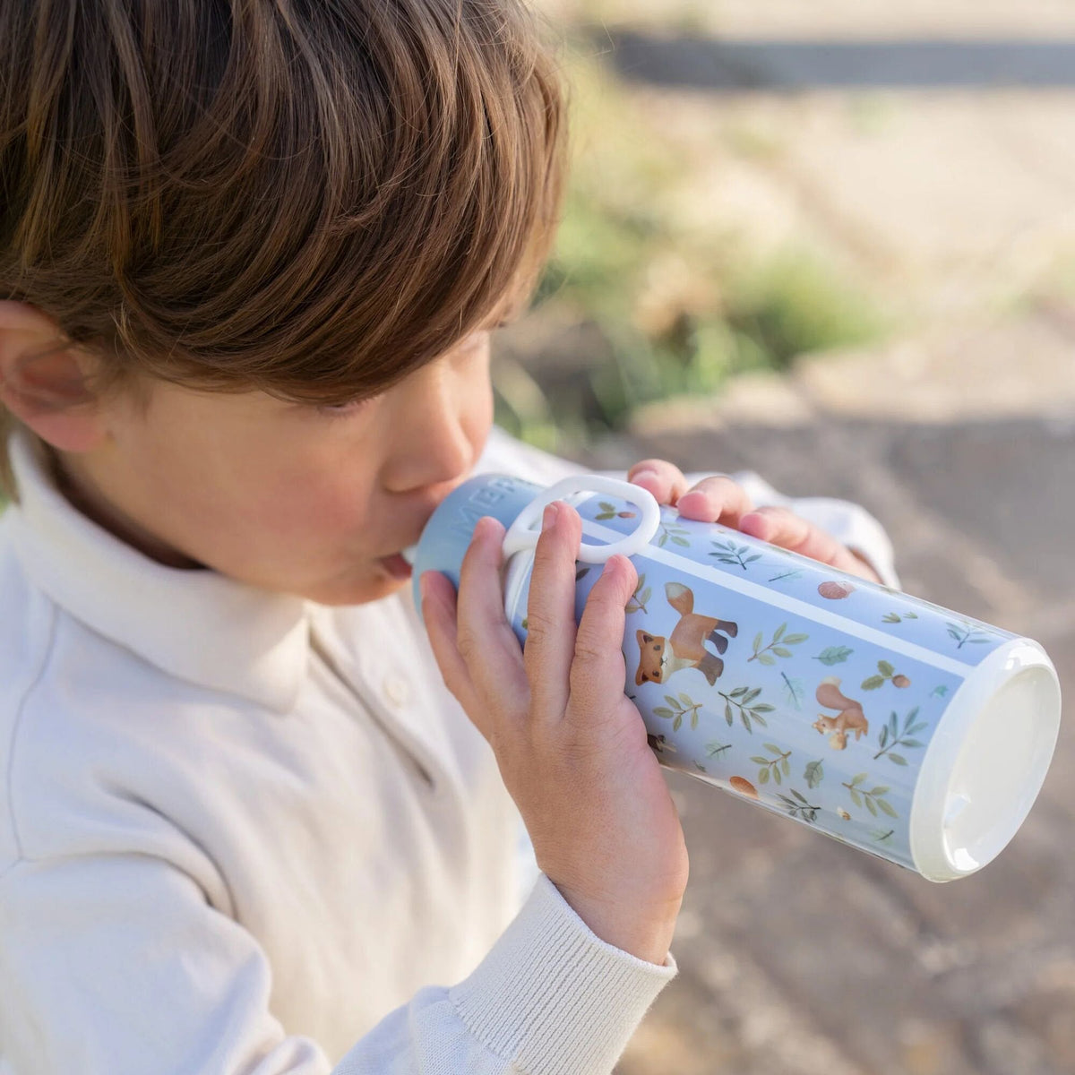 Drinking bottle Pop-Up 400 ml Forest Friends