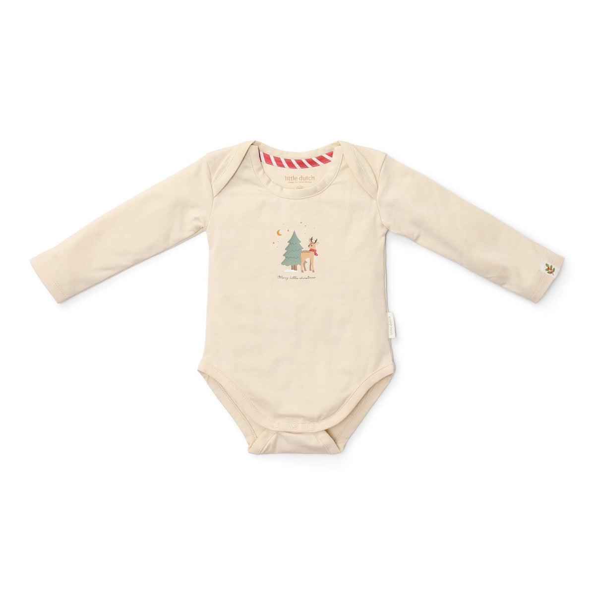 2-pack Christmas romper long sleeve – Beige