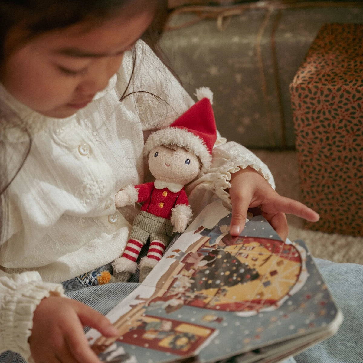 Christmas book with Jim plush - Gift set - NL