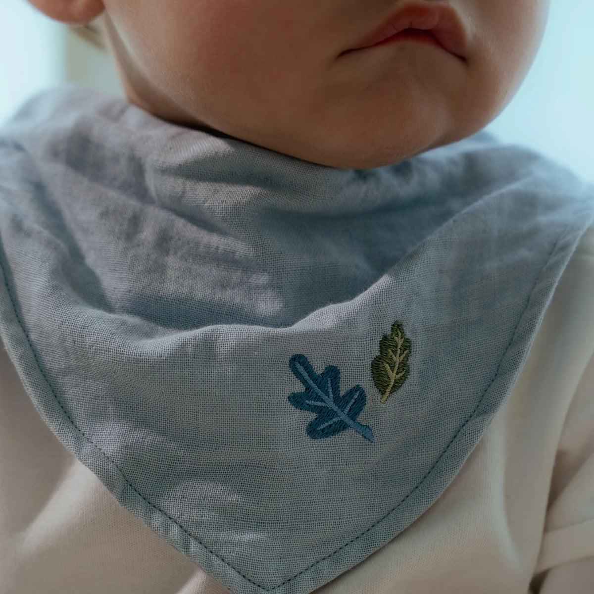 2-pack bandana bib - Blue - Essentials