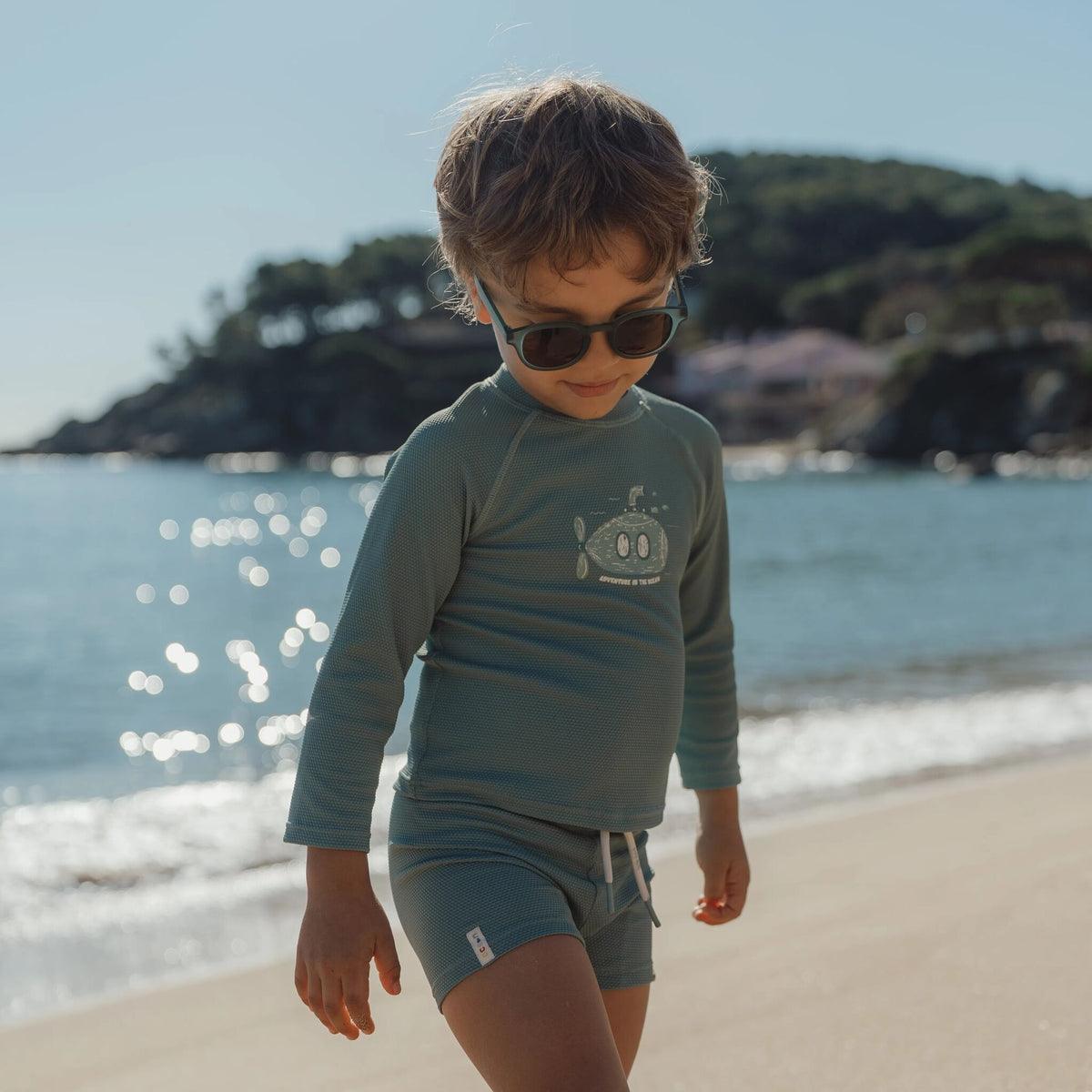 Swim shirt long sleeve - UPF 40 - Green