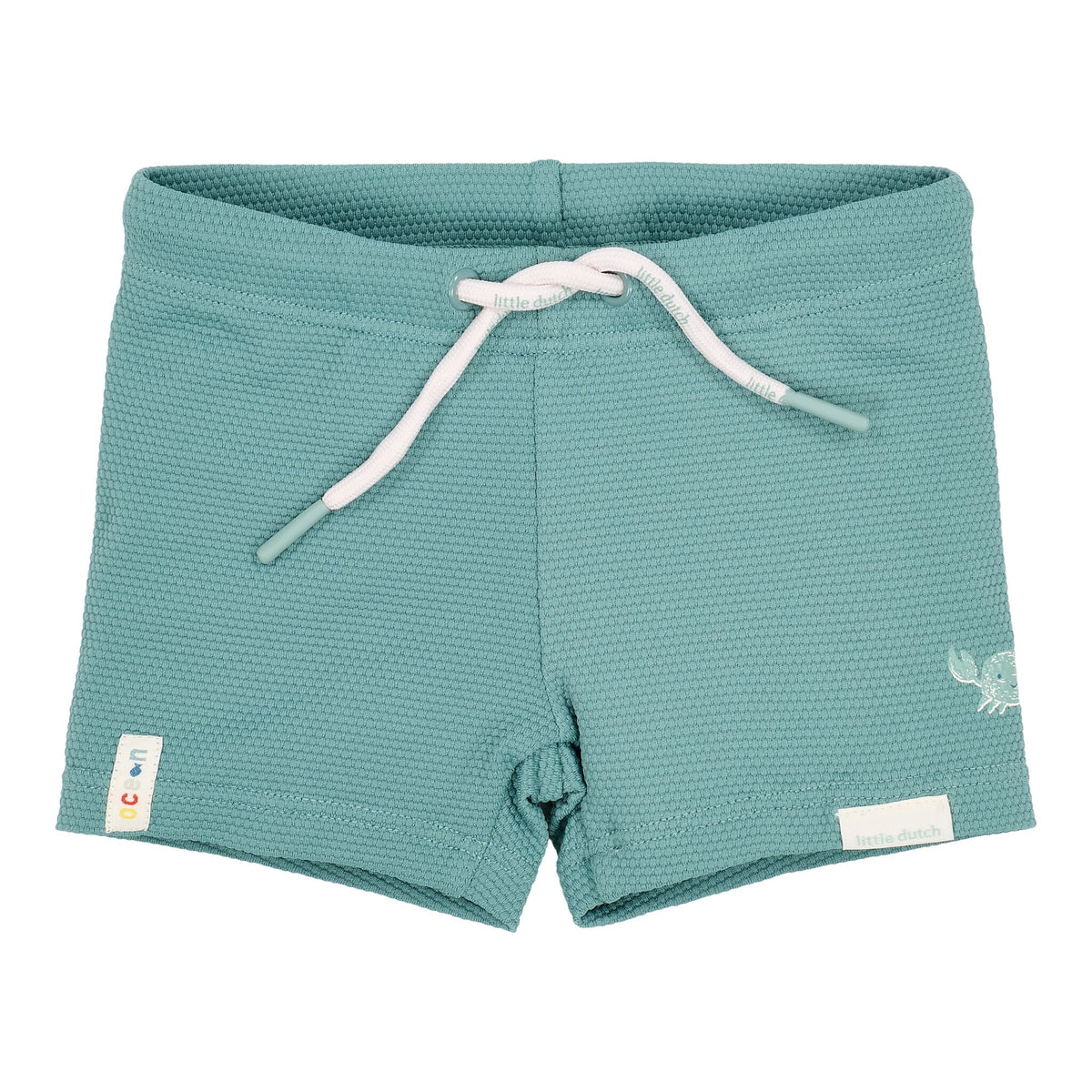 Swim trunks - Green - Waffle texture