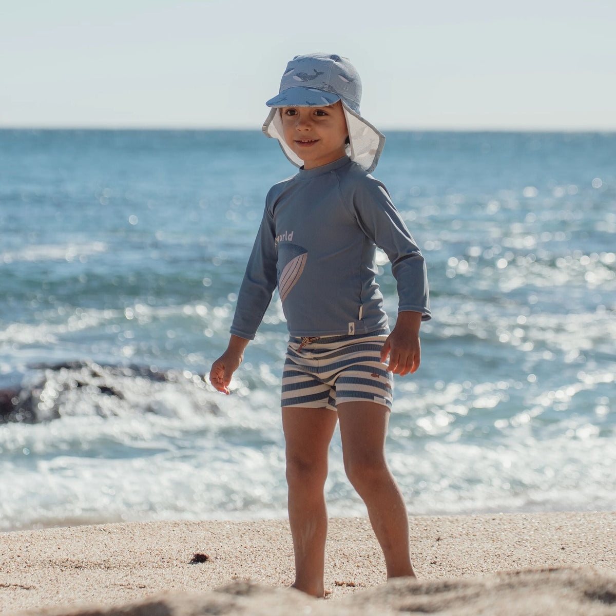 Swim Cap - Blue - Ocean Splash