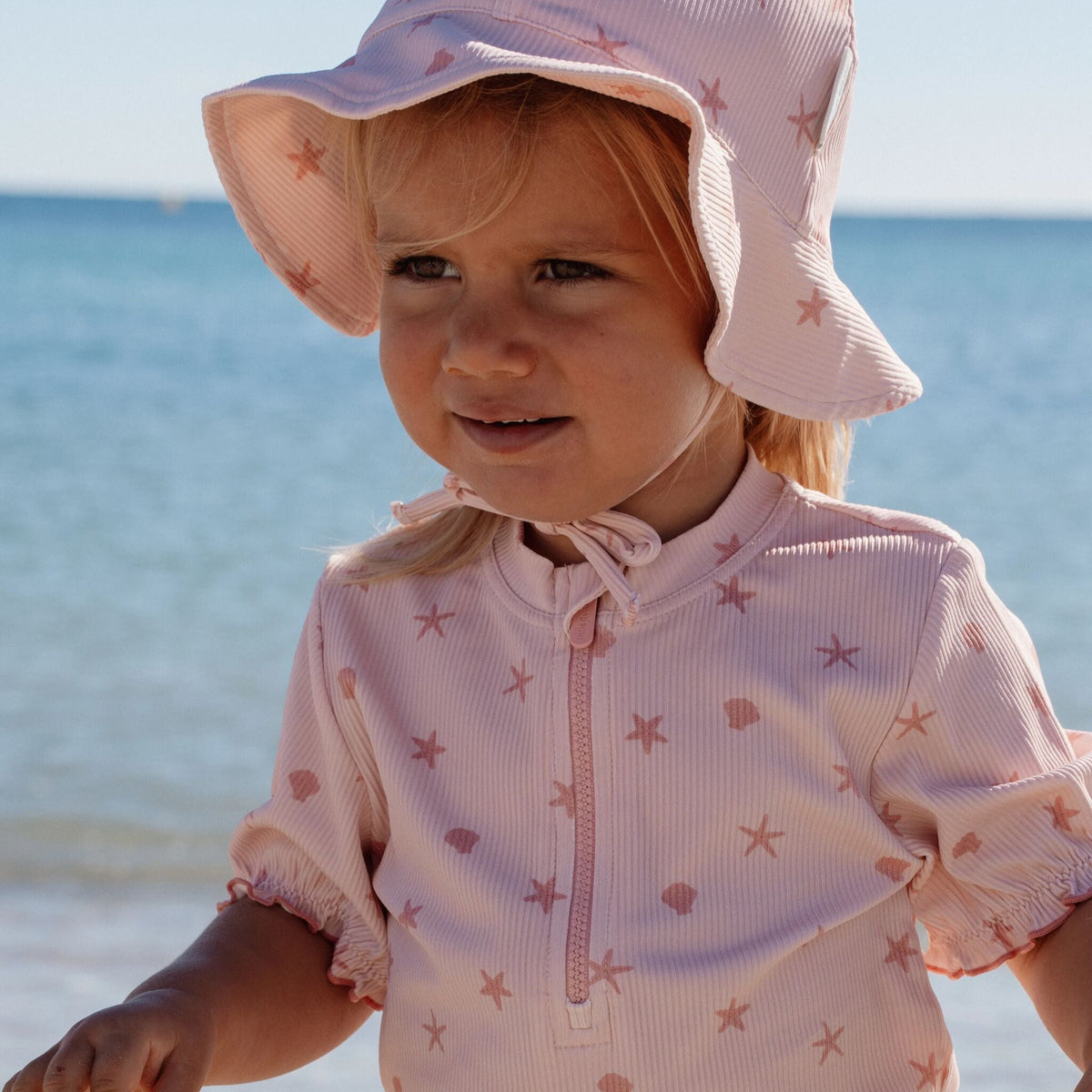 Swim shirt short sleeve - Pink - Shells