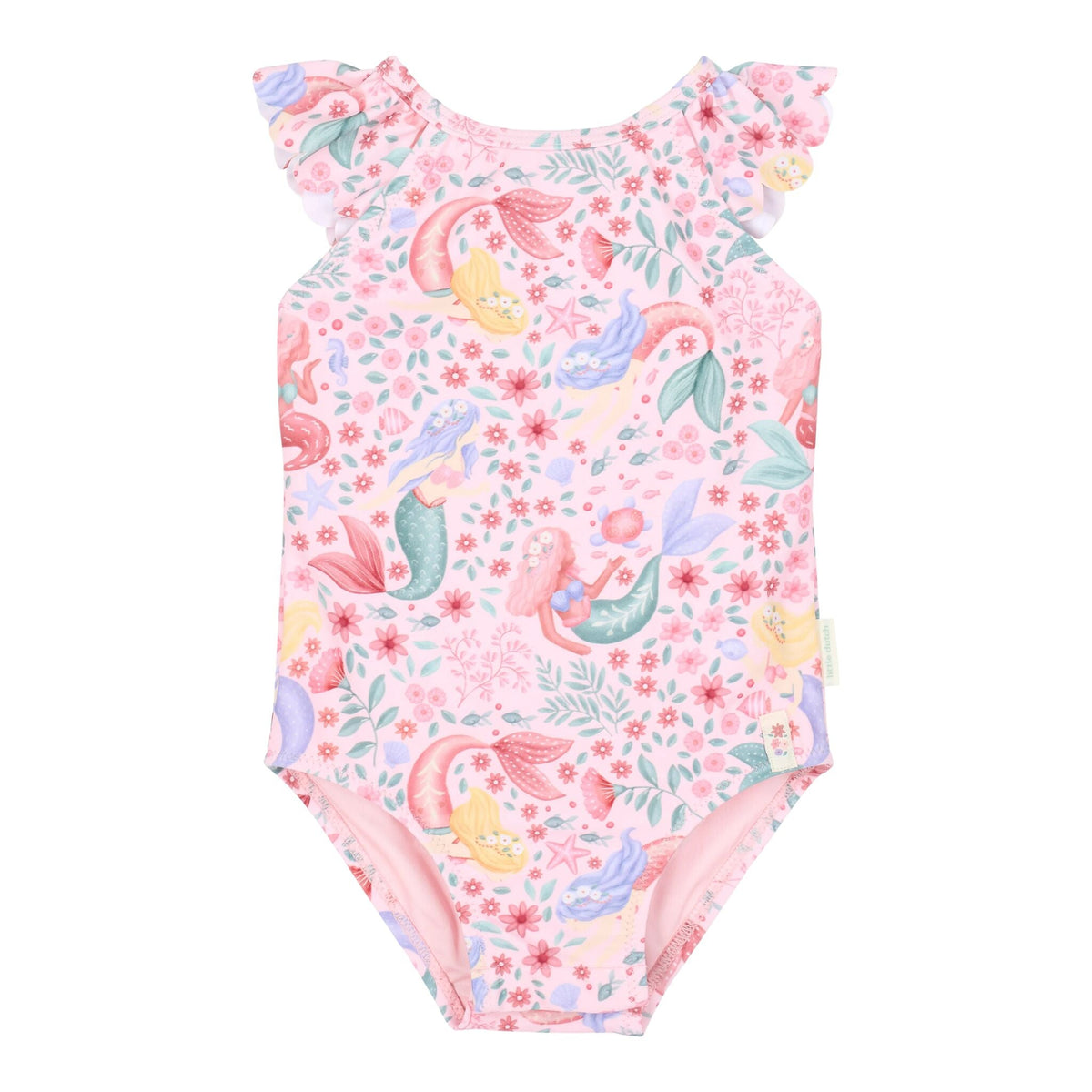Swimsuit - Pink - Mermaid Print
