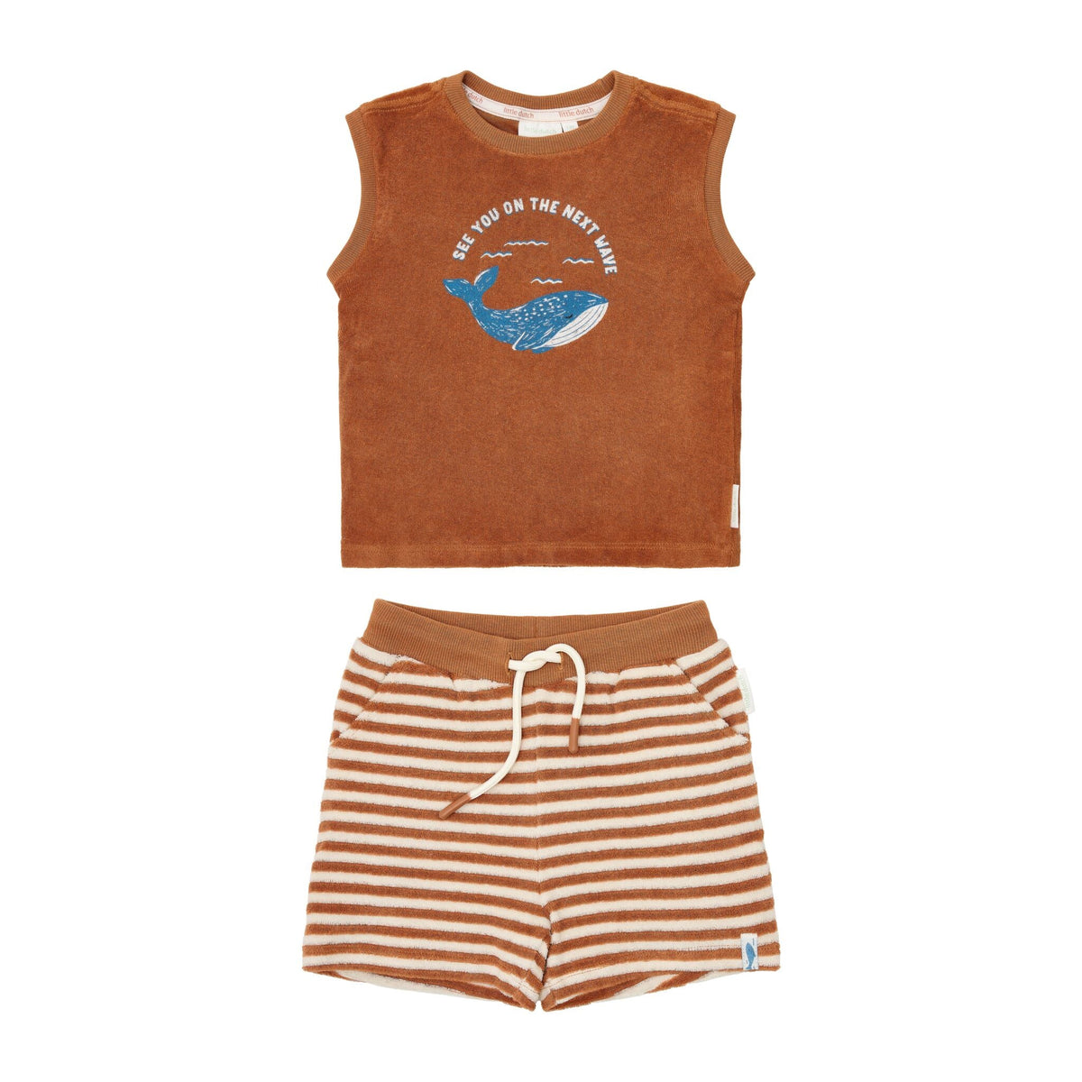 Shirt and shorts set - Brown