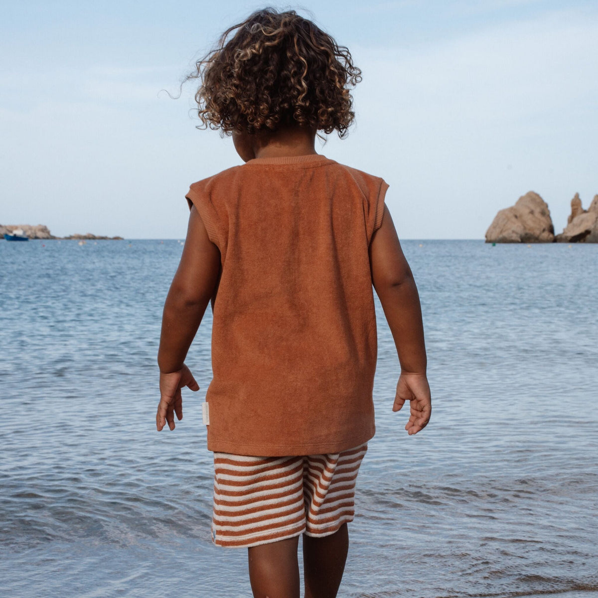 Shirt and shorts set - Brown