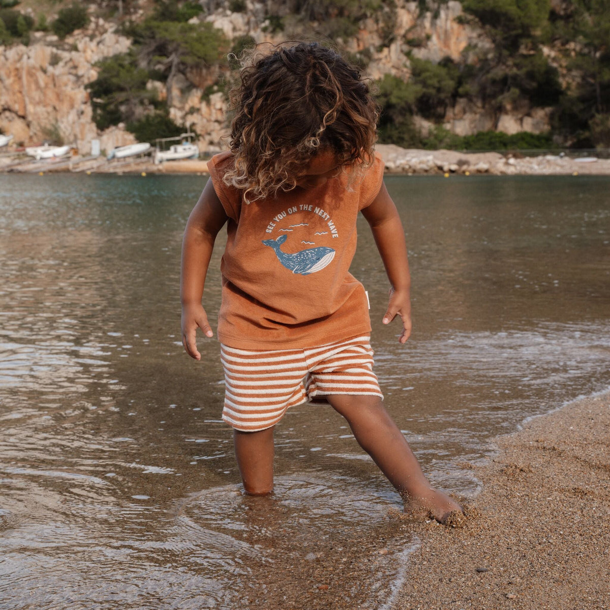 Shirt and shorts set - Brown