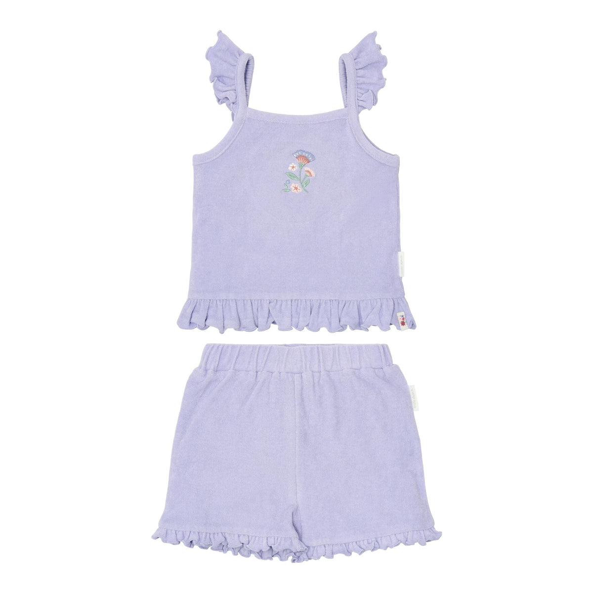 Top and short set - Purple