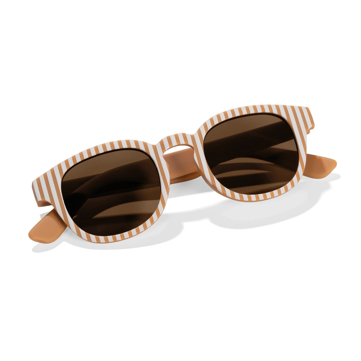 Sunglasses - Brown - Stripes