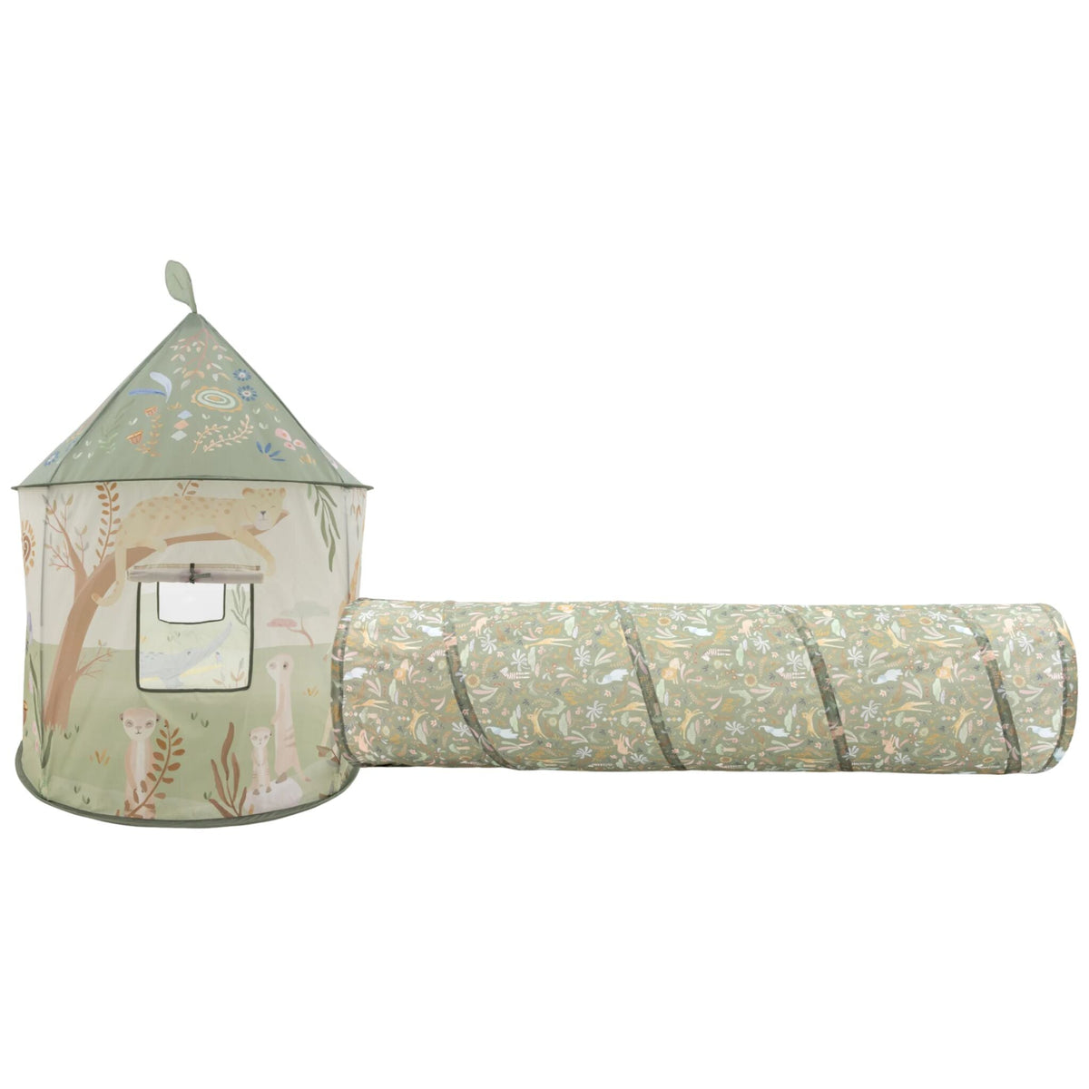 Play tent - Crawl tunnel - Green