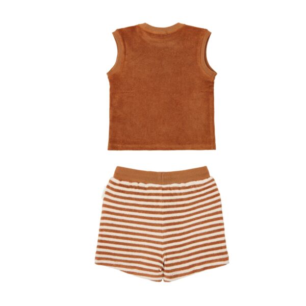 Shirt and shorts set - Brown