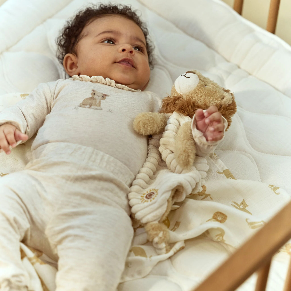 Cuddle cloth Lion - Yellow