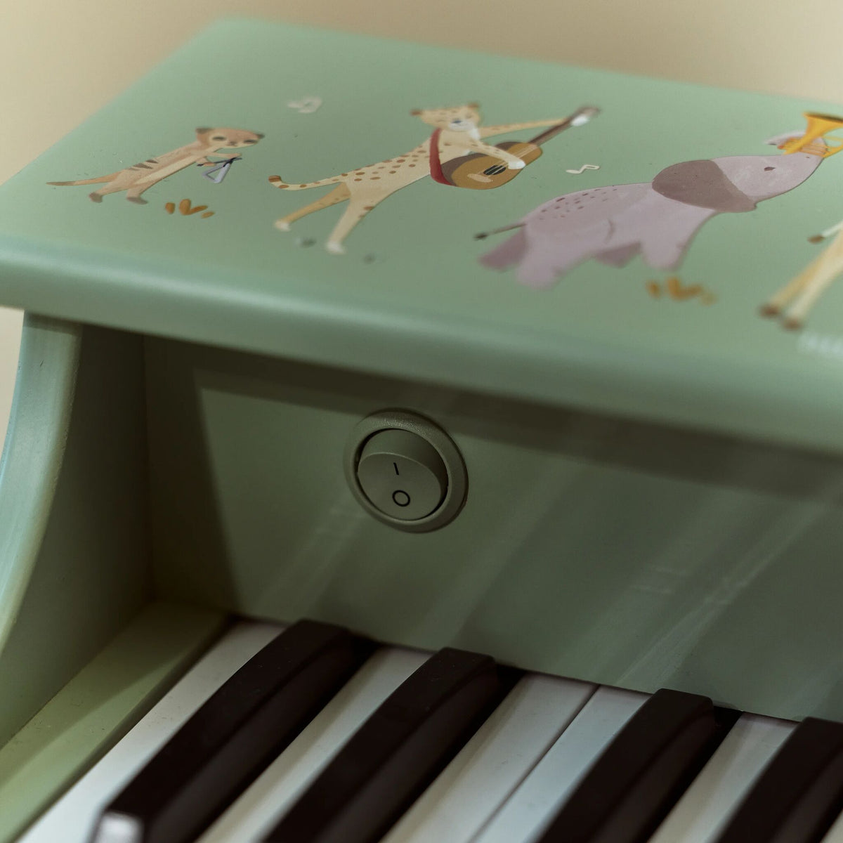 Wooden piano - Green -  Safari Friends