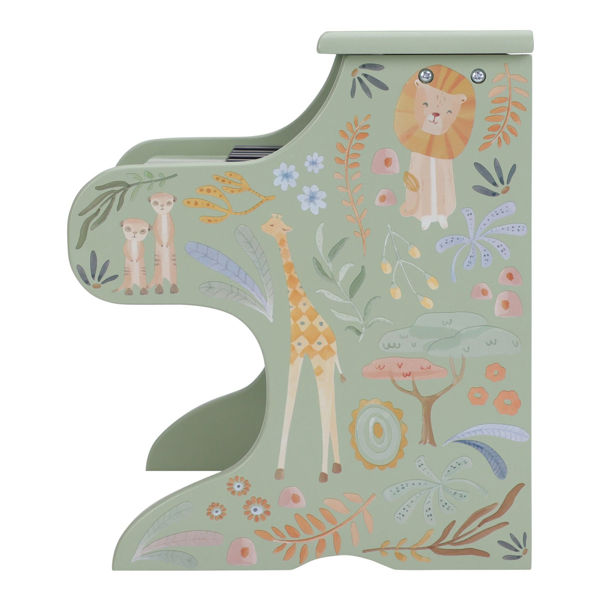 Wooden piano - Green -  Safari Friends