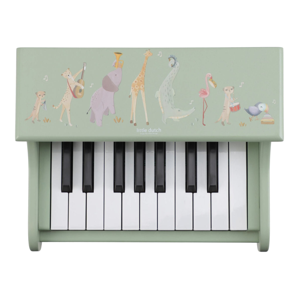 Wooden piano - Green -  Safari Friends