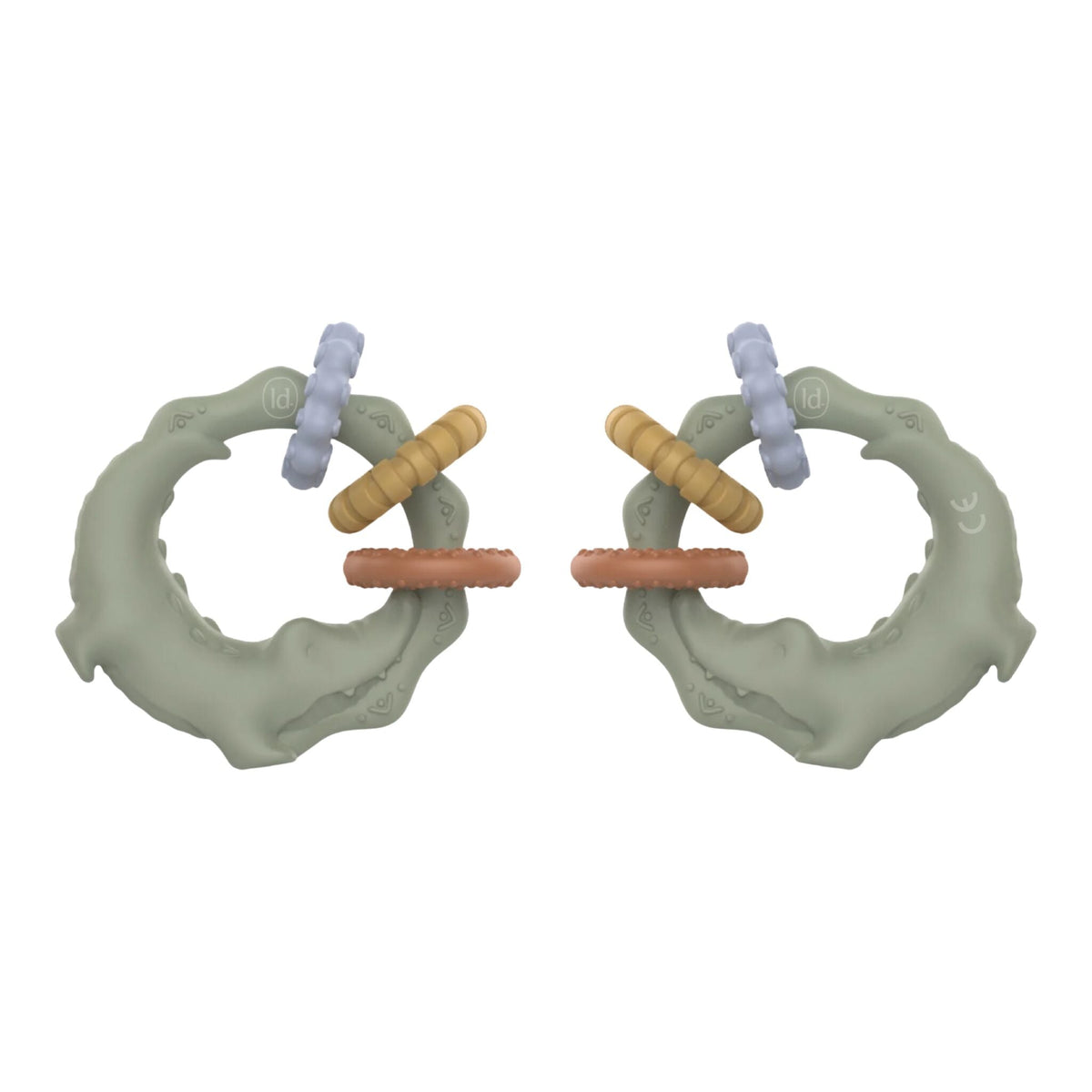 Teething ring Crocodile Green