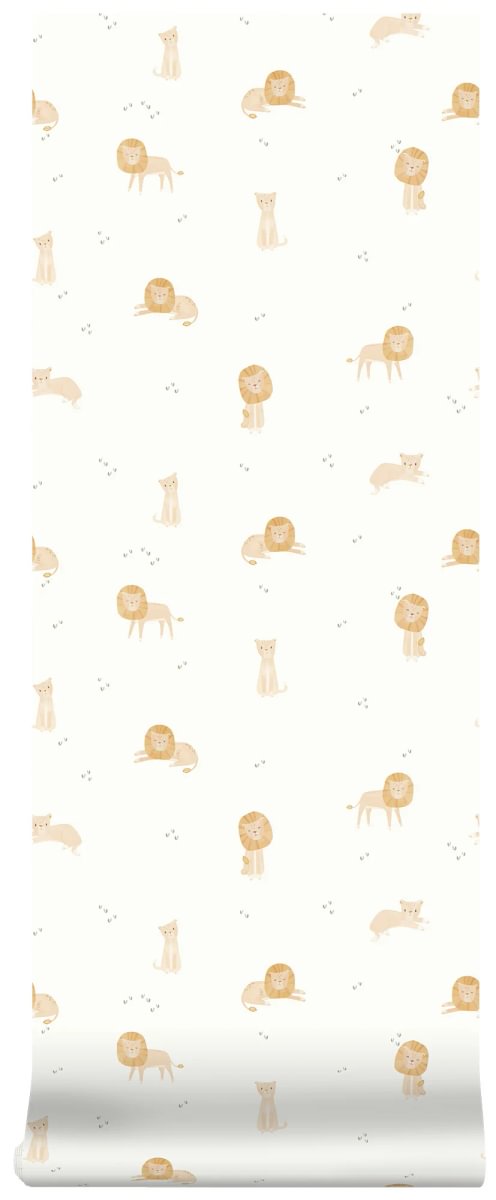 Non-woven wallpaper - Safari Leo