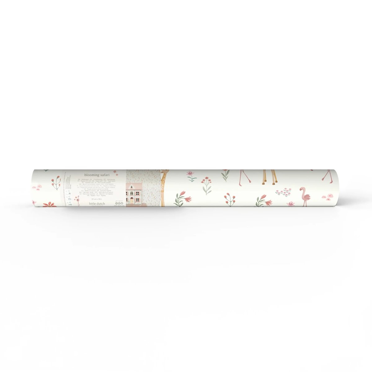 Non-woven wallpaper - Blooming Safari