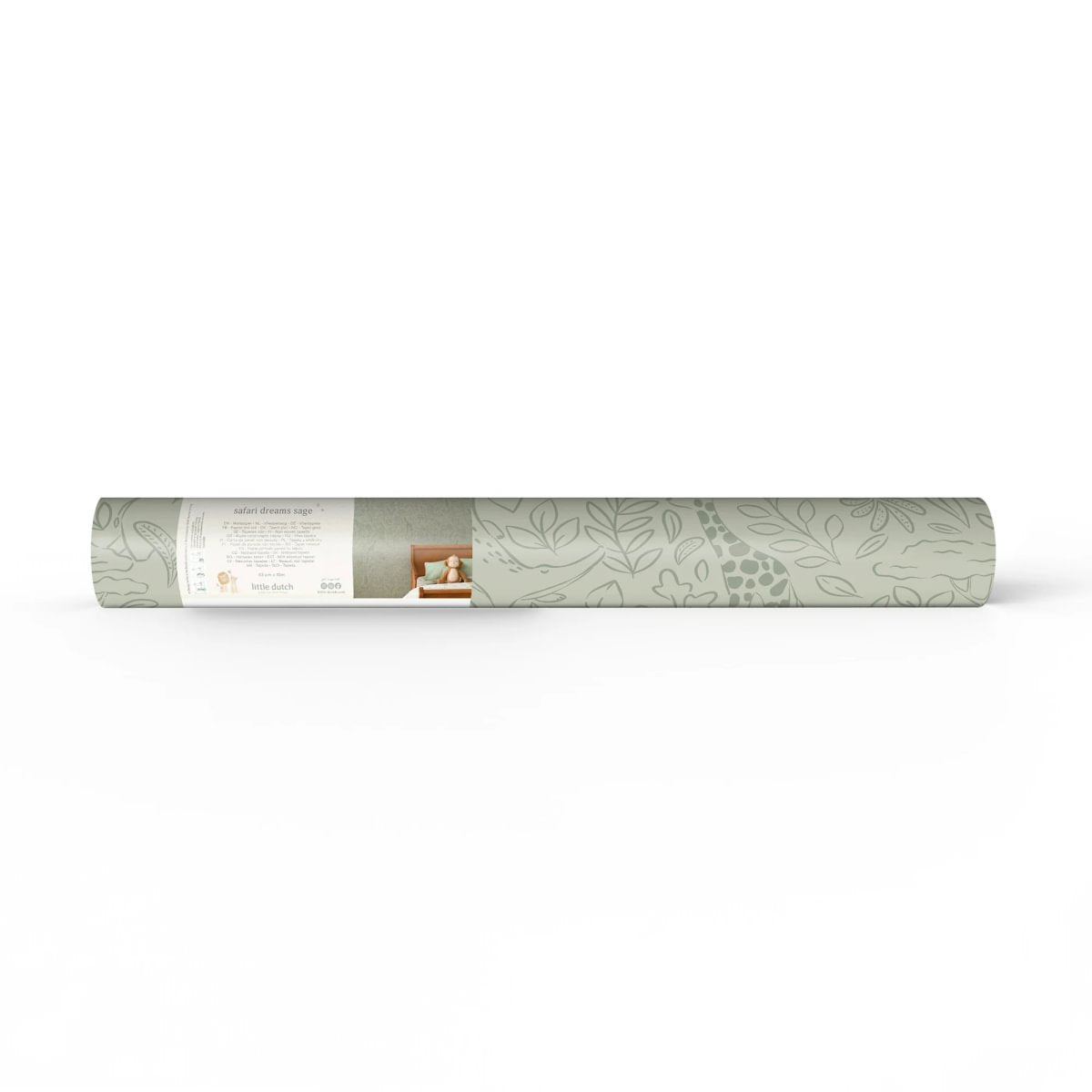 Wallpaper sample - Green - Safari Dreams Sage - A5