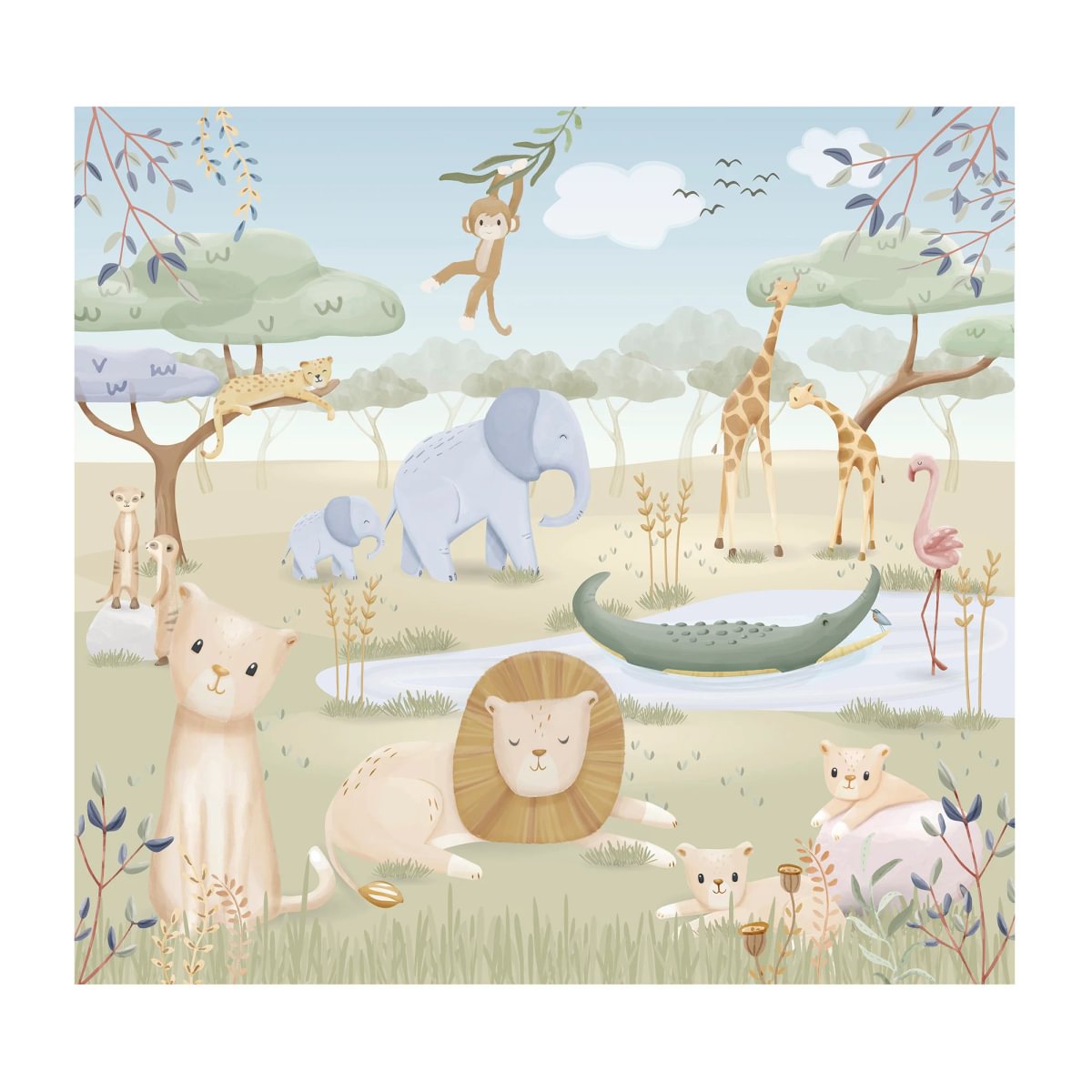 Photo wallpaper - Safari animals