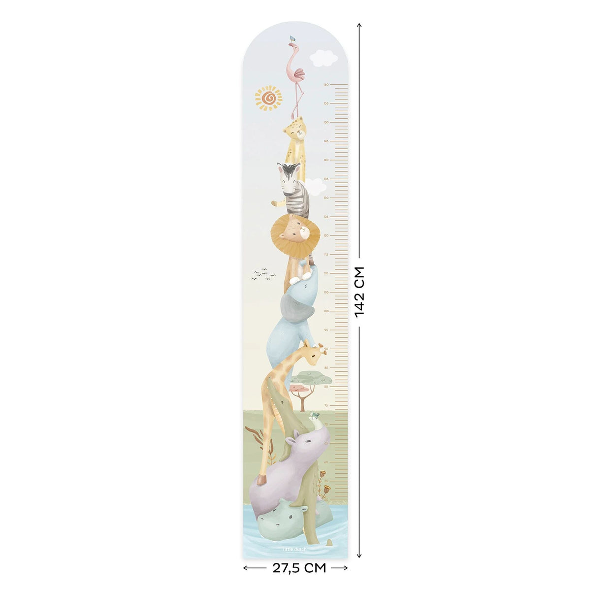 Growth chart - Safari animals
