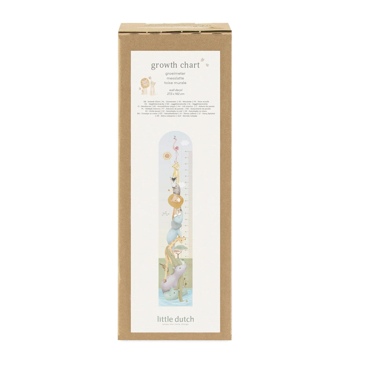 Growth chart - Safari animals