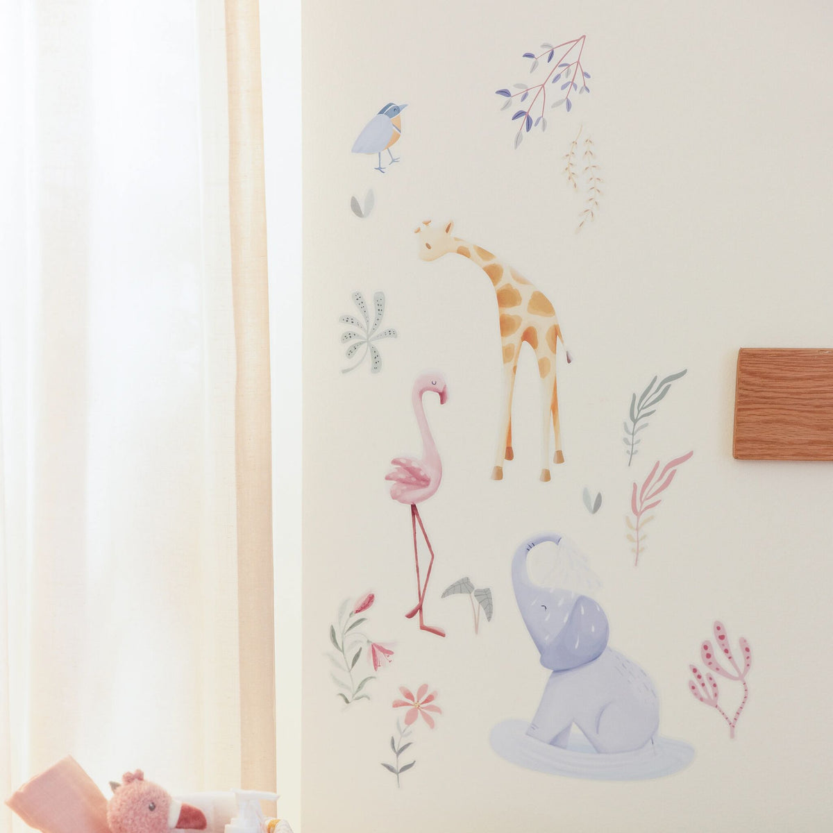 Wall sticker set - Blooming Safari - A3