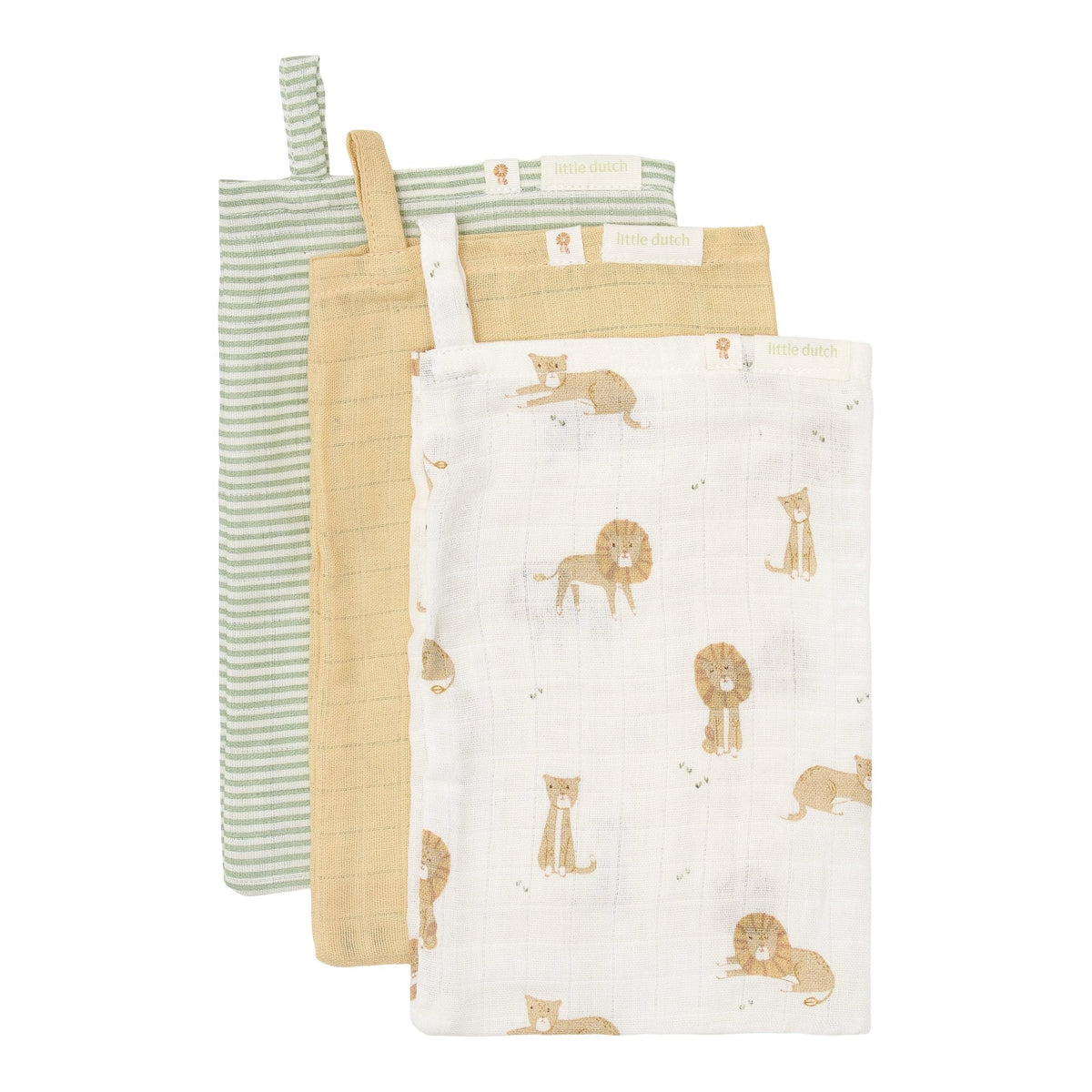 Washcloth set - Safari Leo