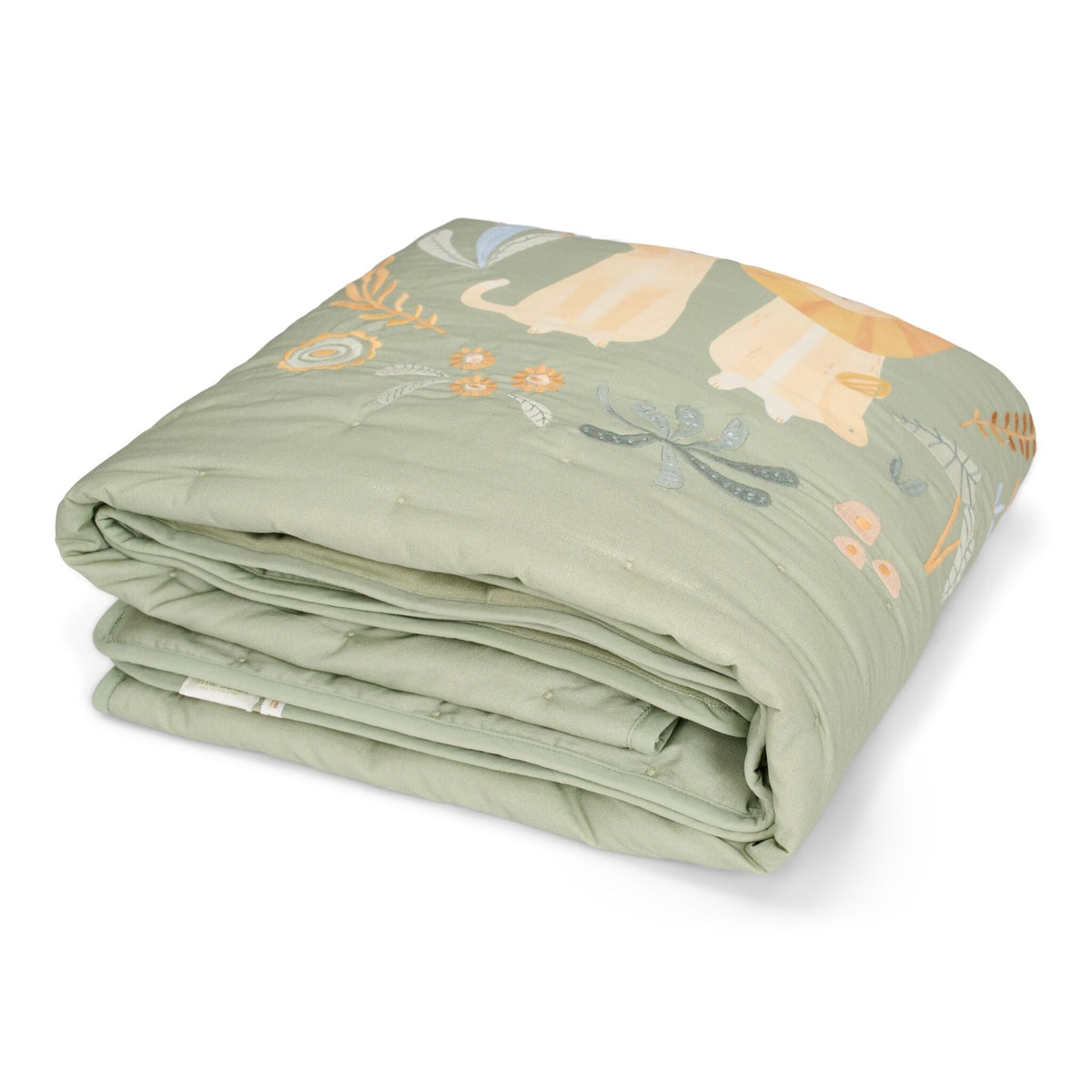 Crib blanket - Green - Safari Wonders