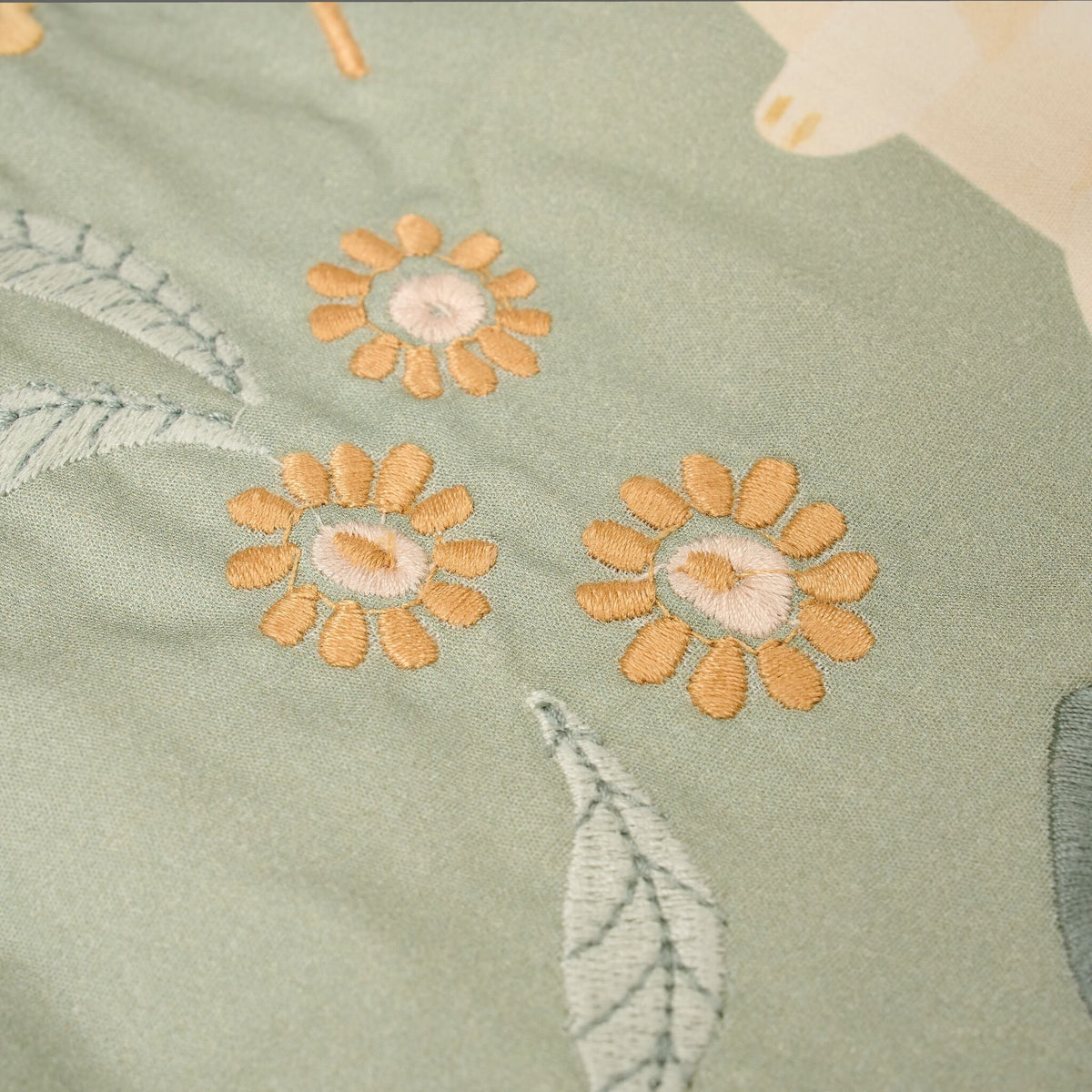Crib blanket - Green - Safari Wonders