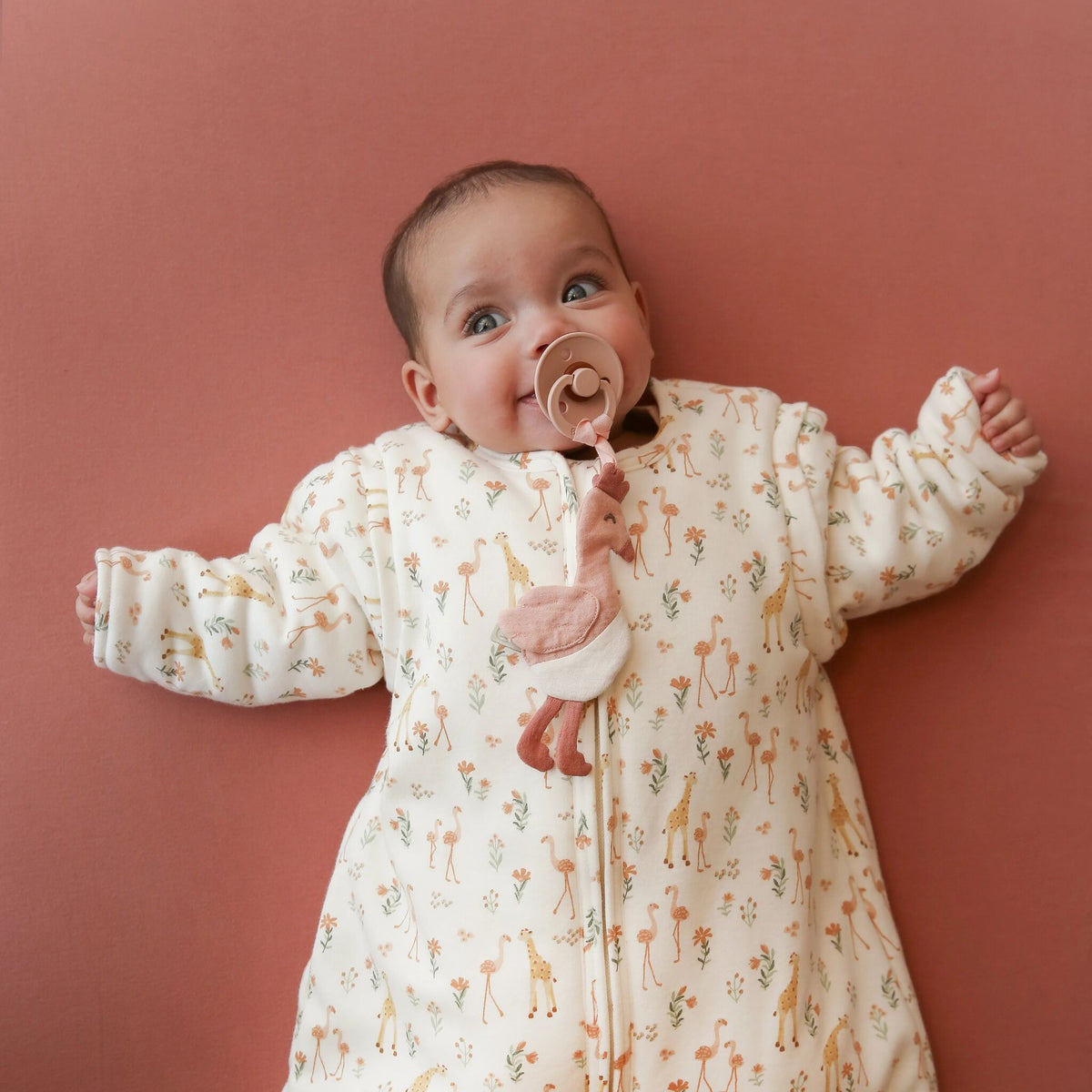 Pacifier cloth Flamingo - Pink