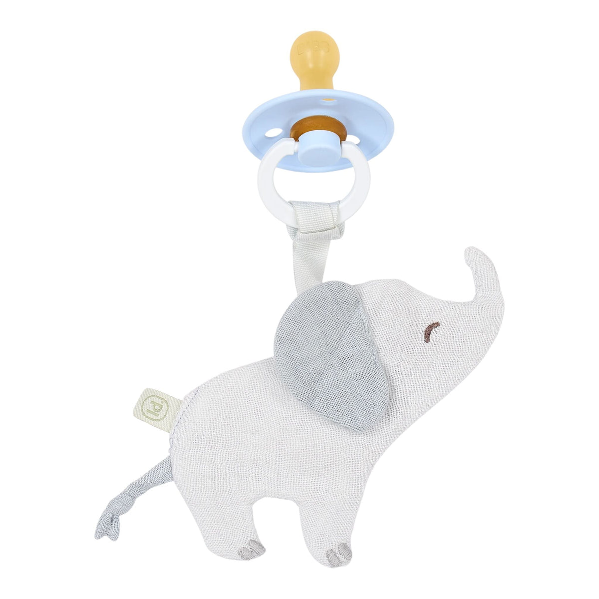 Elephant pacifier cloth - Gray
