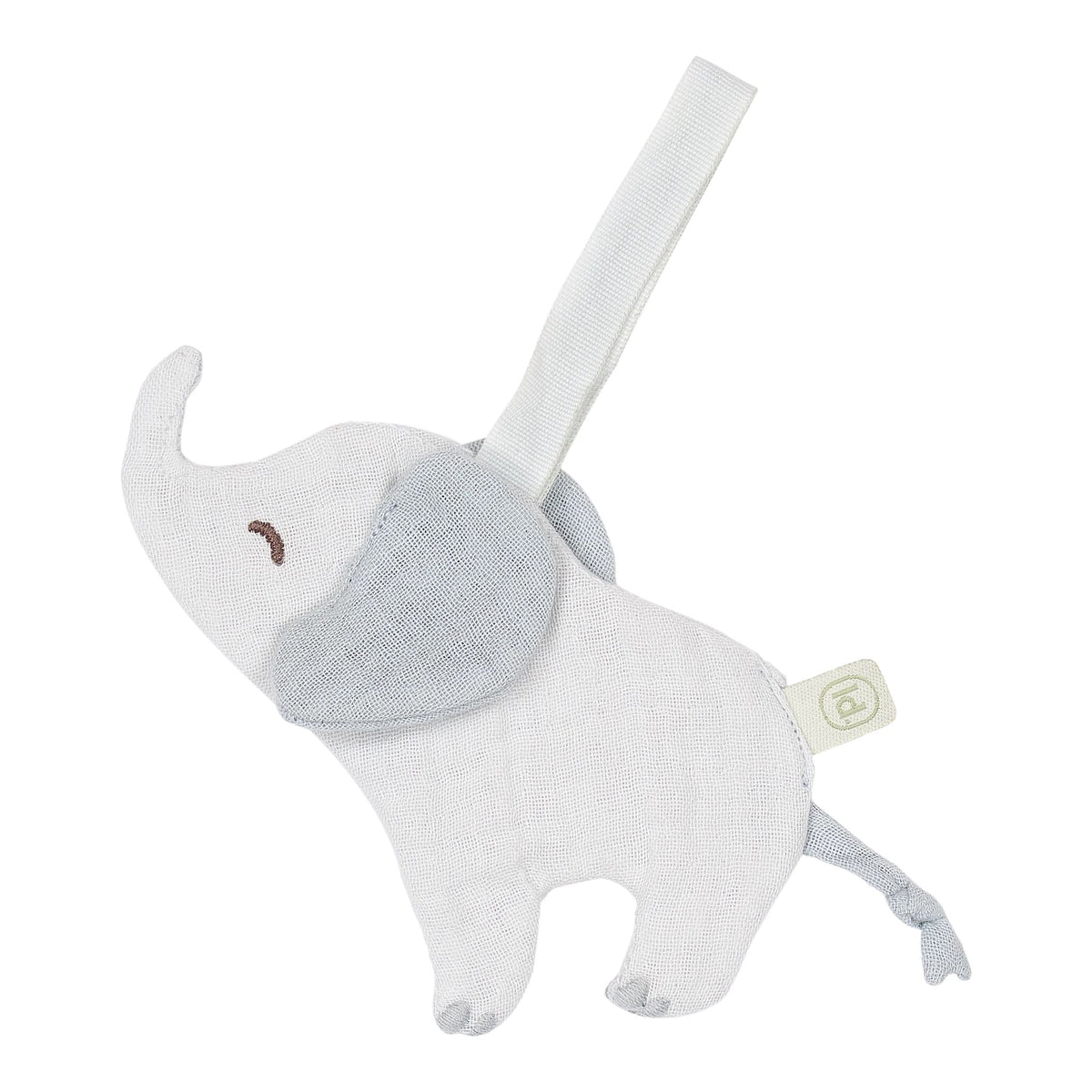 Elephant pacifier cloth - Gray