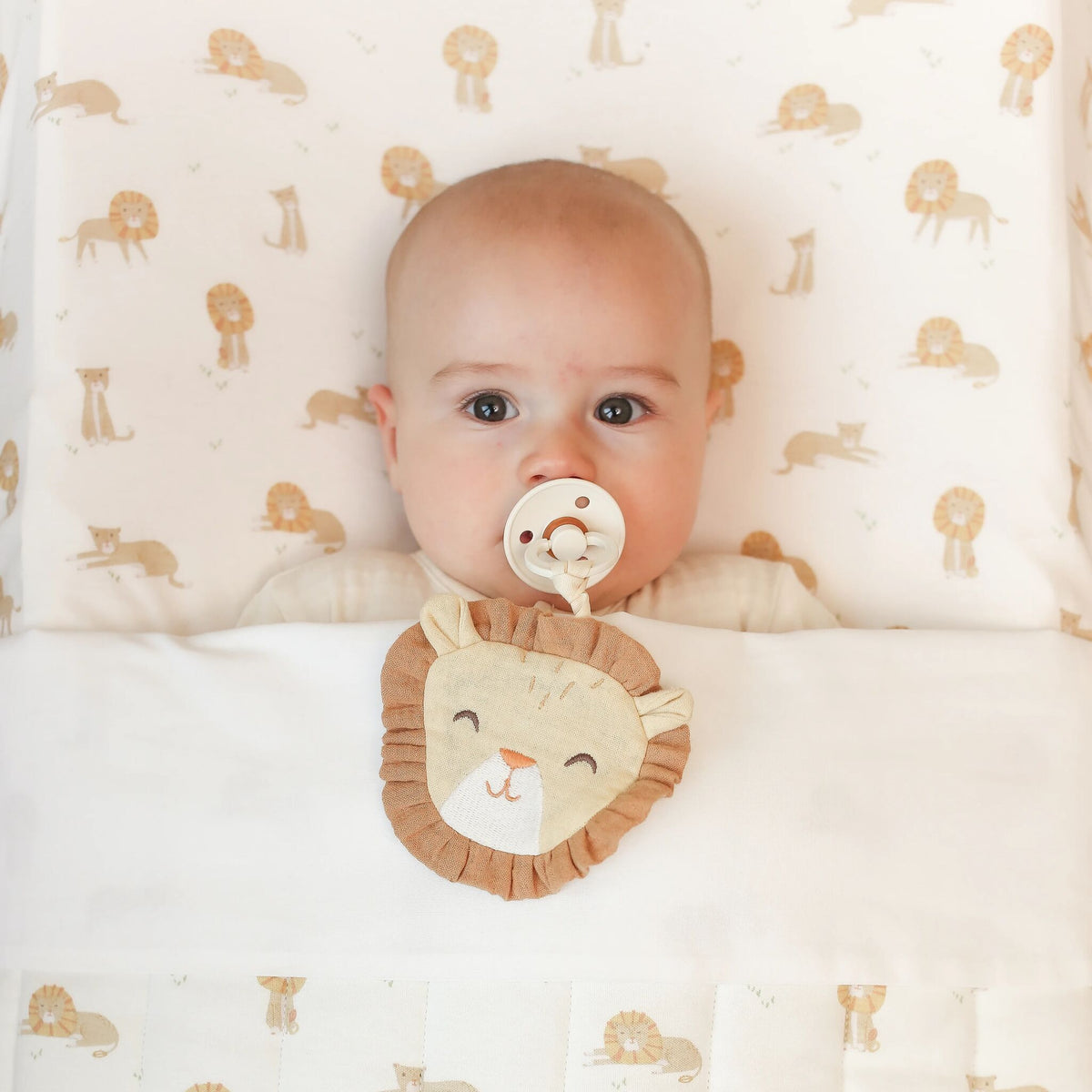 Crib blanket - Yellow - Safari Leo