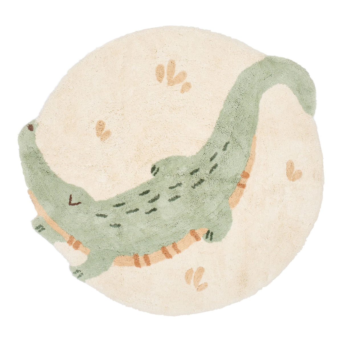 Crocodile rug - Green