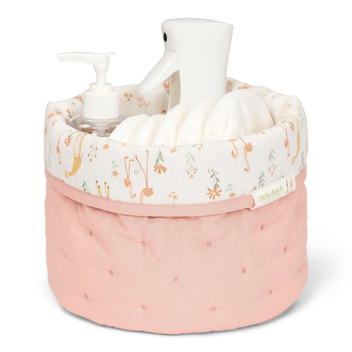 Storage basket - Pink - Blooming Safari