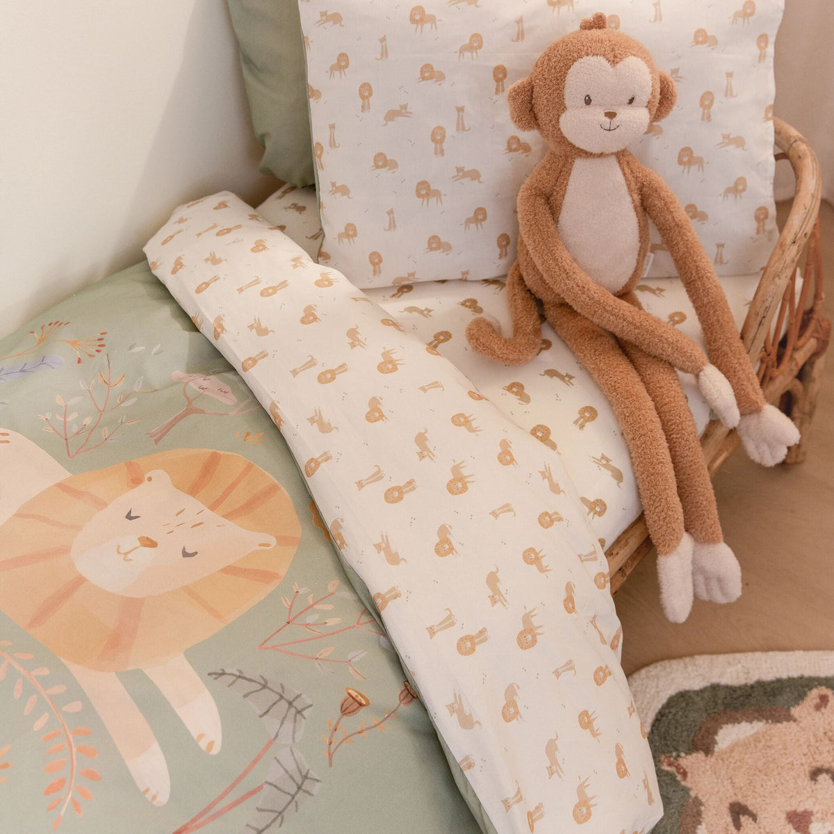 Duvet cover - Green - Safari Leo
