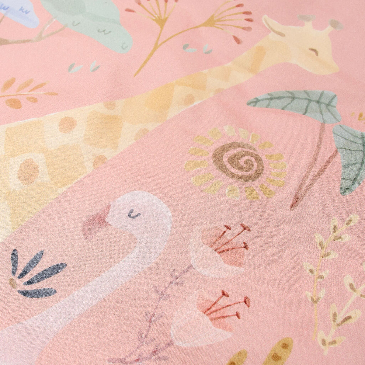 Duvet cover - Pink - Blooming Safari
