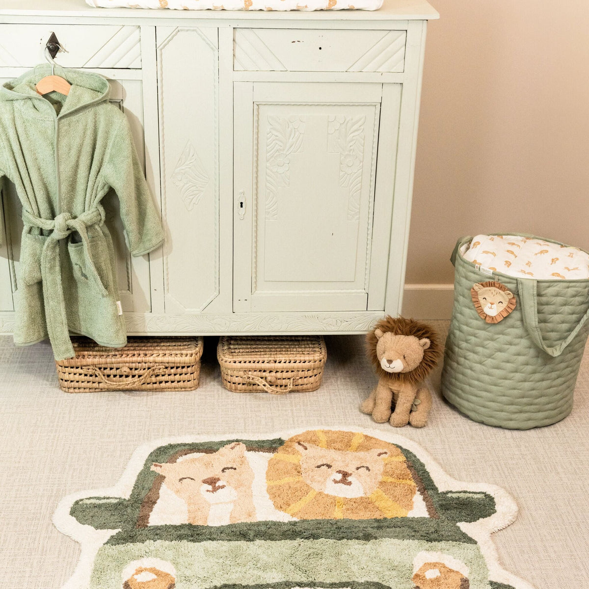 Bathrobe Crocodile - Green