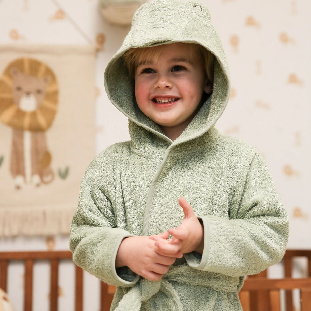 Bathrobe Crocodile - Green