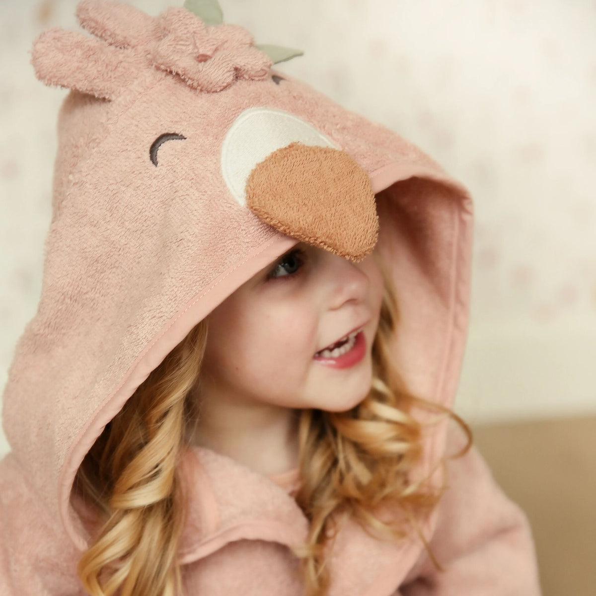 Bathrobe Flamingo - Pink