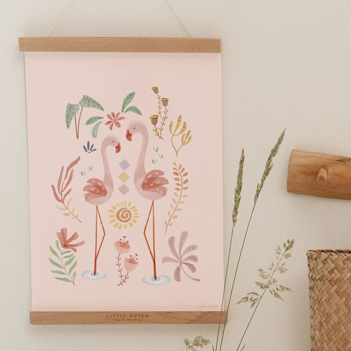 Poster - Pink - Blooming Safari - A3
