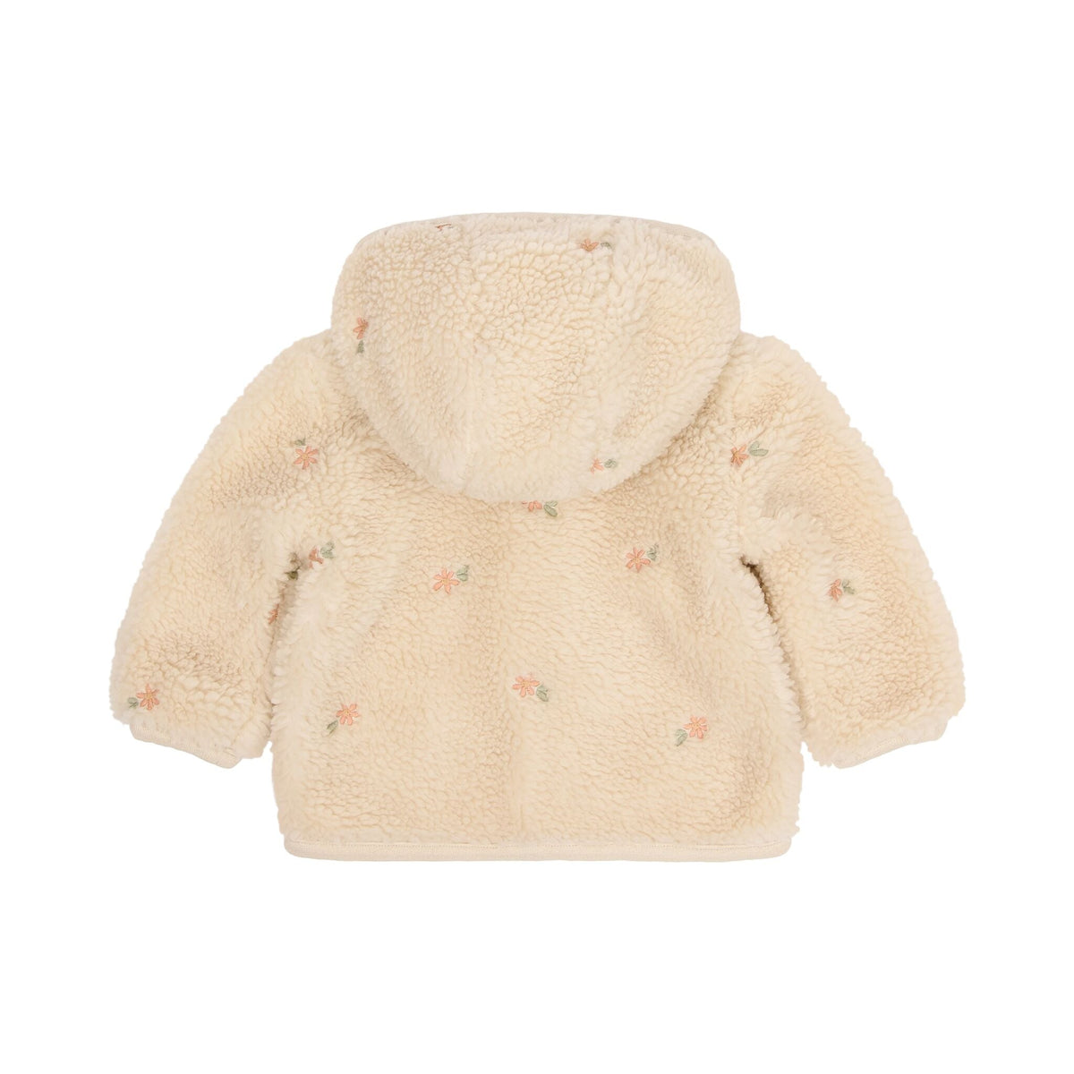 Teddy Jacket Sand Flower Print