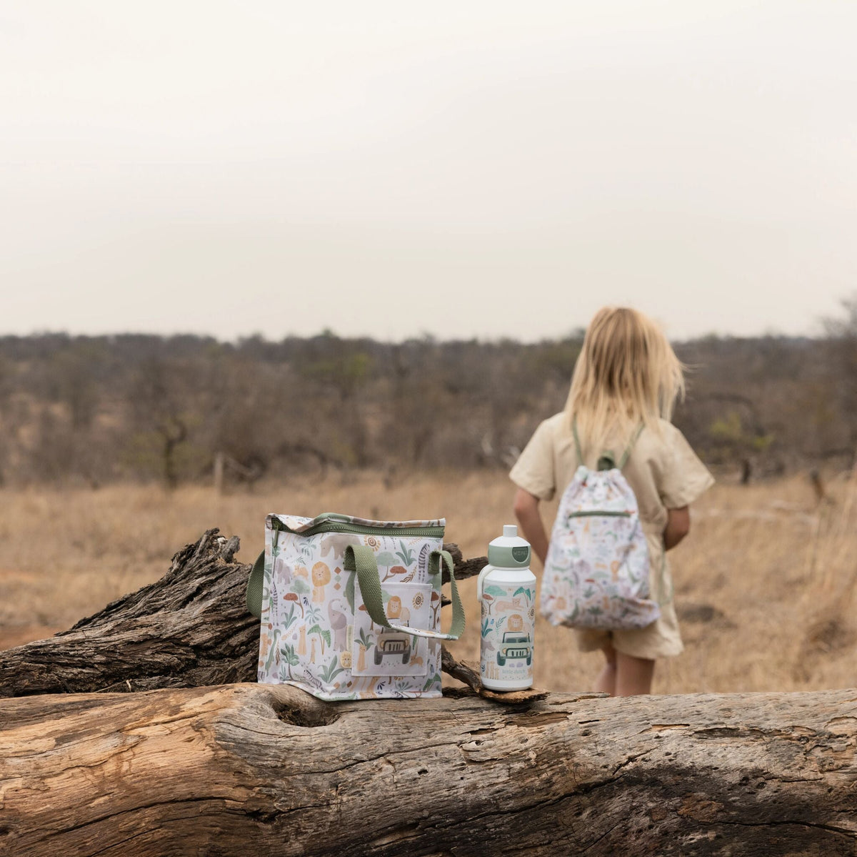 Drinking bottle child pop-up 400 ml - Mepal Campus - Safari Friends
